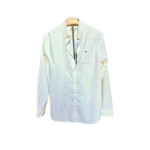 Vineyard Vines Shirt Mens XL Yellow Slim Fit Tucker Button Up Preppy Whale